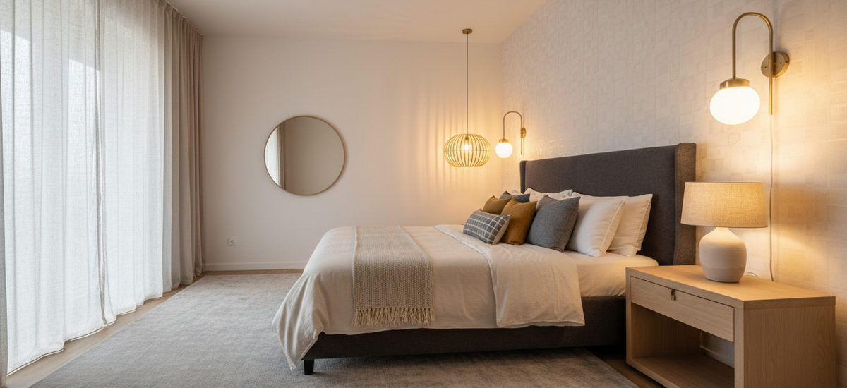 Bedroom Wall Lamps Banner Full Width